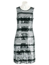 Signature Stripe Sequin Dress