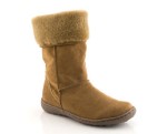 Suede Fur Lined Slouch Boot