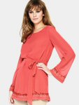 South Petite Belted Tunic Top